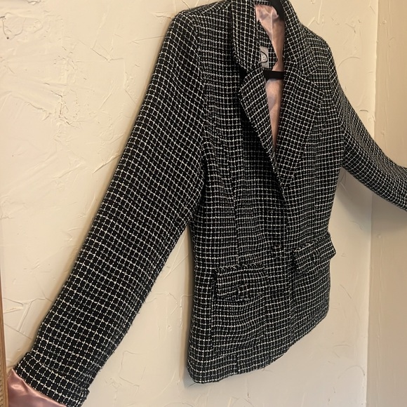 B & W Tweed-Style Jacket by Rave, Sz M - Picture 8 of 16